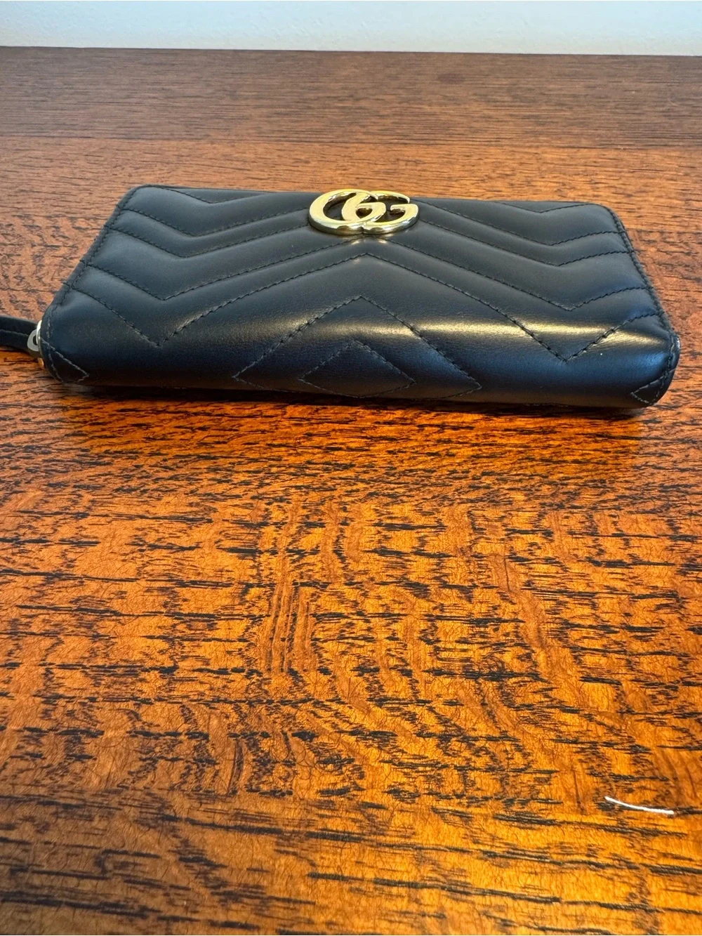Gucci Black Quilted GG Marmont Zip Wallet with Dust Bag, Box and COA - Picture 7 of 11